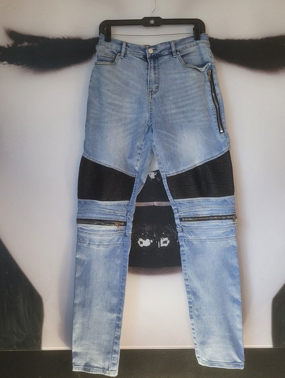 34" Amiri Denim Moto Jean